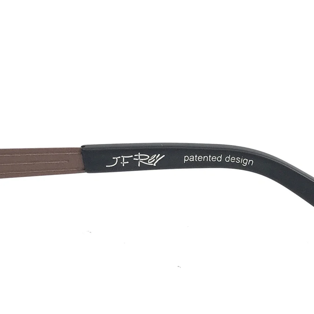 J.F. Rey Eyeglasses Frames JF2550 9000 Matte Brown Black Rectangle 50-19-140